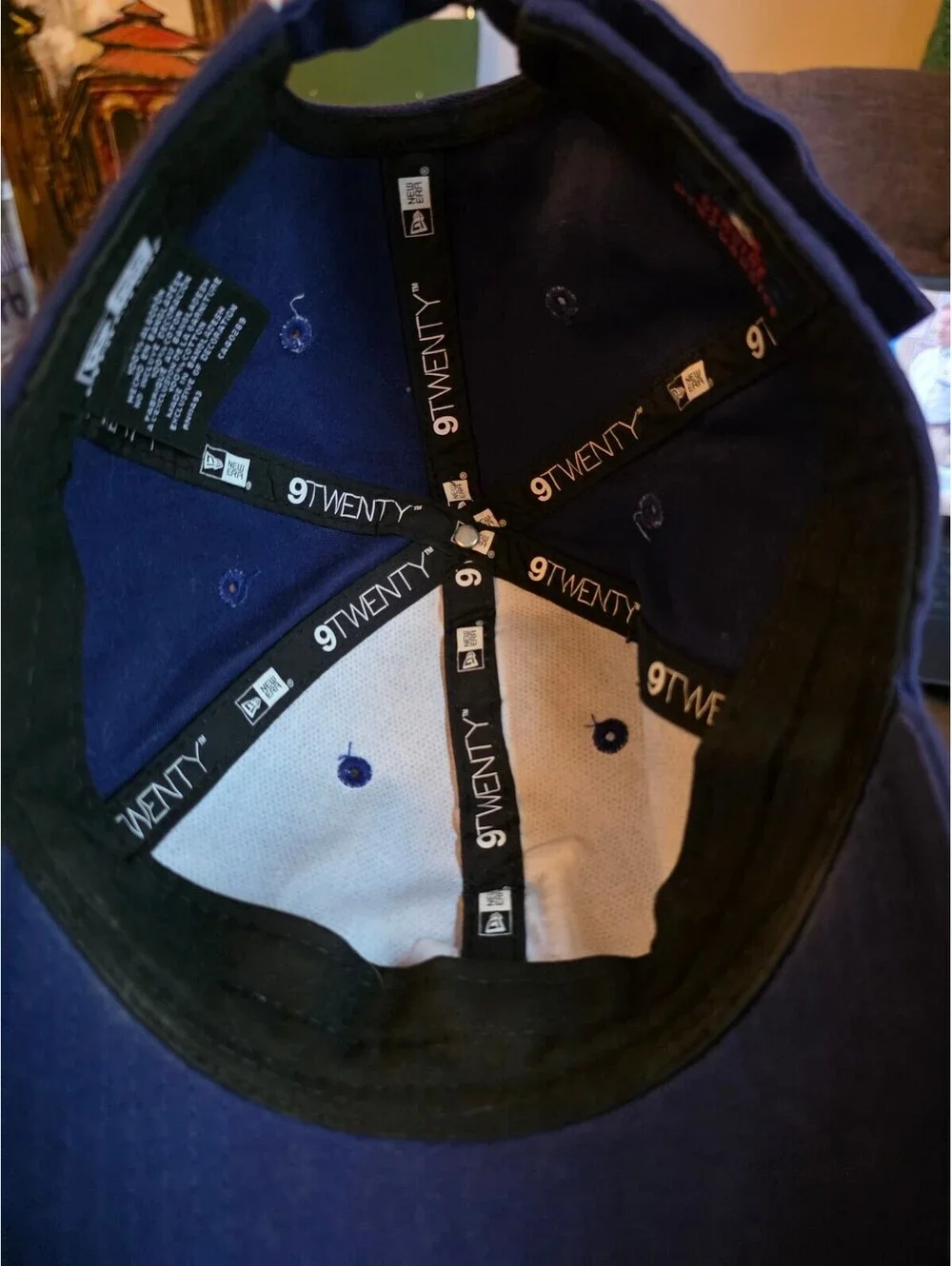 New Era 9TWENTY Los Angeles Dodgers Adjustable Hat Navy Blue One Size MLB